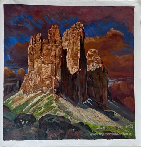 Schilderij in opdracht – foto van het voltooide schilderij