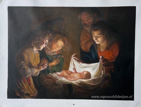 Schilderij in opdracht – foto van het voltooide schilderij