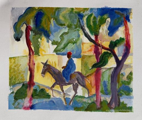Schilderij in opdracht – foto van het voltooide schilderij
