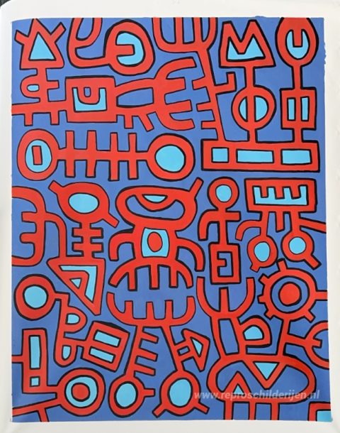 Schilderij in opdracht – foto van het voltooide schilderij