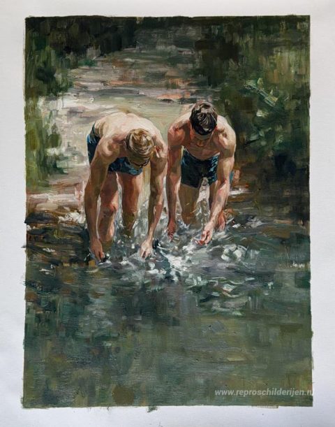 Schilderij in opdracht – foto van het voltooide schilderij