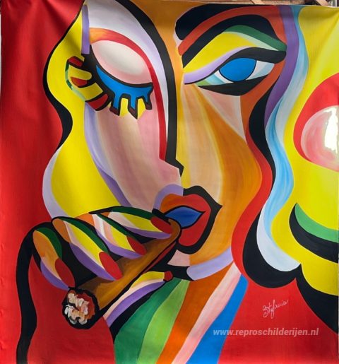 Schilderij in opdracht – foto van het voltooide schilderij