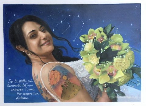 Schilderij in opdracht – foto van het voltooide schilderij