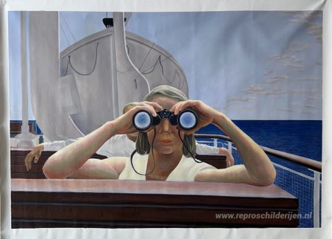 Naar Prins Edwardeiland – met de hand geschilderde reproductie, foto van het voltooide schilderij