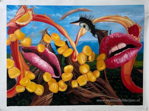 Schilderij in opdracht – foto van het voltooide schilderij