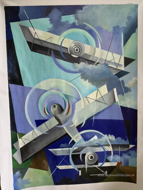 Schilderij in opdracht – foto van het voltooide schilderij