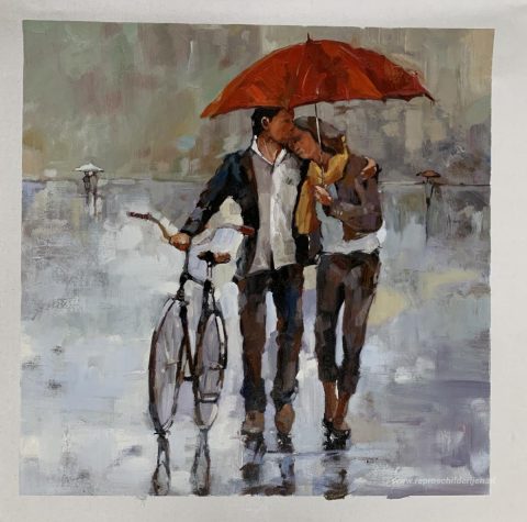Schilderij in opdracht – foto van het voltooide schilderij
