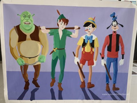 Schilderij in opdracht – foto van het voltooide schilderij
