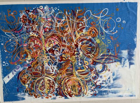 Schilderij in opdracht – foto van het voltooide schilderij
