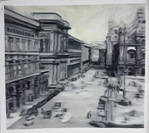 Schilderij in opdracht – foto van het voltooide schilderij