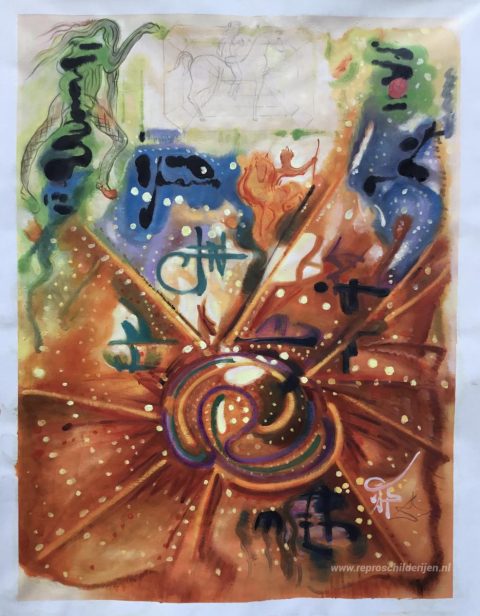 Schilderij in opdracht – foto van het voltooide schilderij