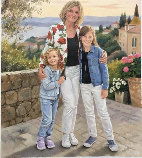 Schilderij in opdracht – foto van het voltooide schilderij