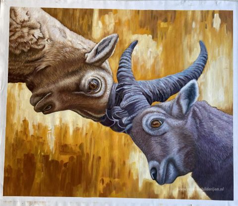 Schilderij in opdracht – foto van het voltooide schilderij