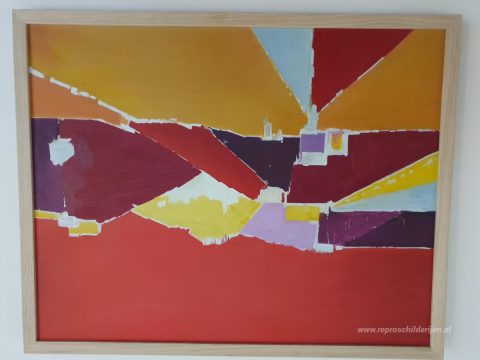 Agrigento – met de hand geschilderde reproductie, foto van het voltooide schilderij