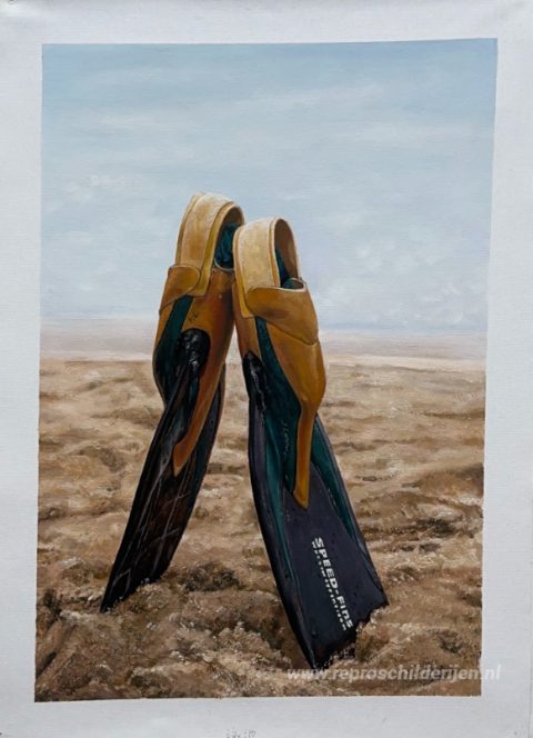 Schilderij in opdracht – foto van het voltooide schilderij