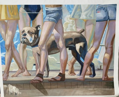 Schilderij in opdracht – foto van het voltooide schilderij