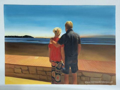 Schilderij in opdracht – foto van het voltooide schilderij