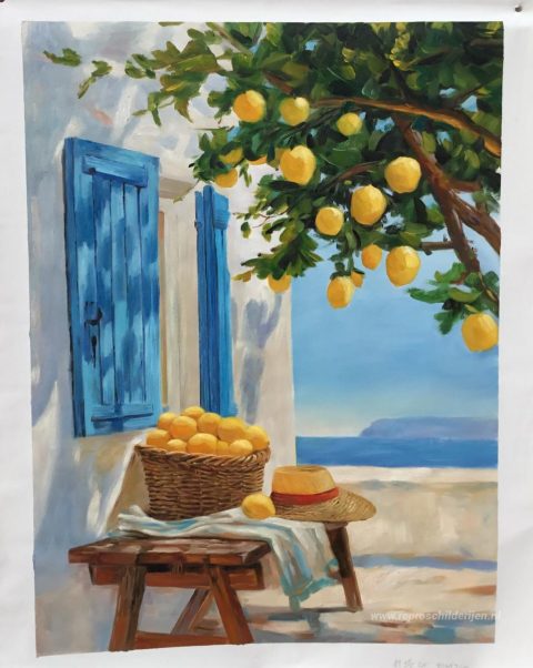 Schilderij in opdracht – foto van het voltooide schilderij