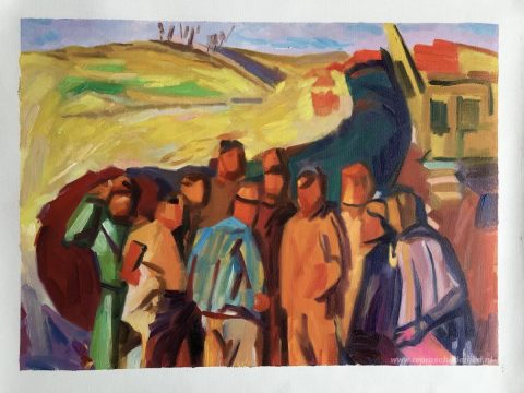 Schilderij in opdracht – foto van het voltooide schilderij