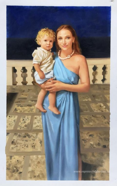 Schilderij in opdracht – foto van het voltooide schilderij