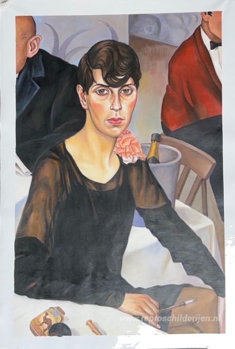 Sonja – met de hand geschilderde reproductie, foto van het voltooide schilderij