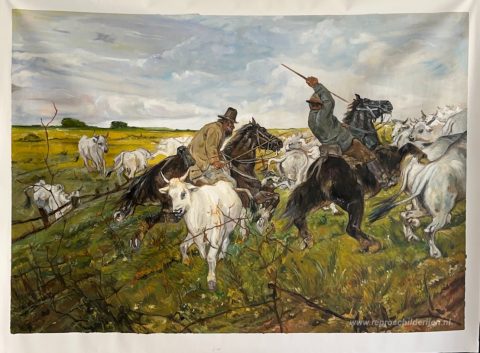 Schilderij in opdracht – foto van het voltooide schilderij
