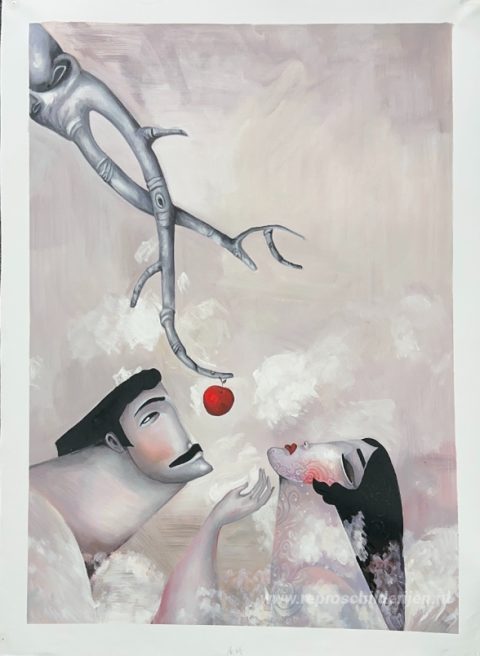 Schilderij in opdracht – foto van het voltooide schilderij