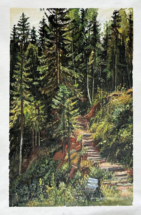 Schilderij in opdracht – foto van het voltooide schilderij