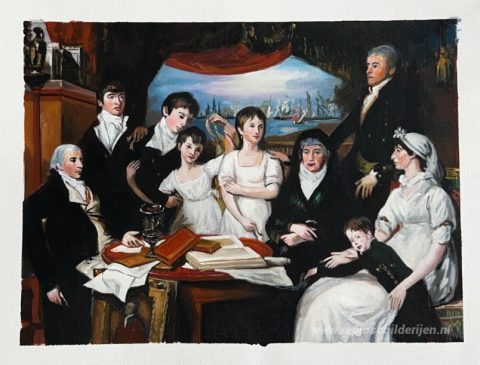Dit motief, door ons met de hand geschilderd
