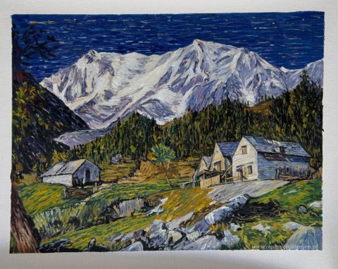 Schilderij in opdracht – foto van het voltooide schilderij