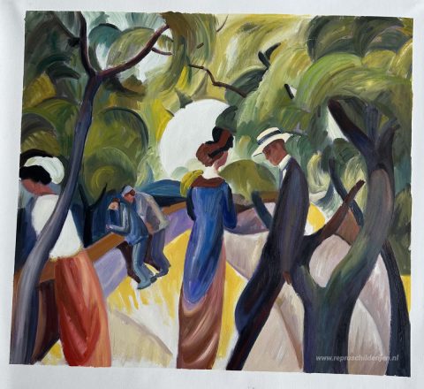 Schilderij in opdracht – foto van het voltooide schilderij
