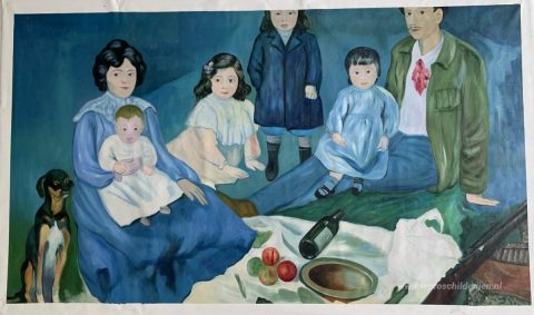 Schilderij in opdracht – foto van het voltooide schilderij