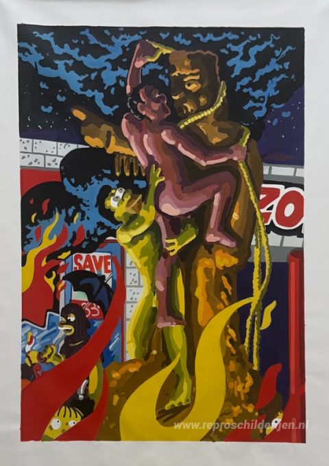 Schilderij in opdracht – foto van het voltooide schilderij
