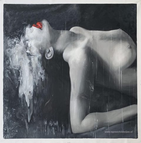 Schilderij in opdracht – foto van het voltooide schilderij
