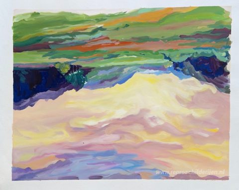 Schilderij in opdracht – foto van het voltooide schilderij