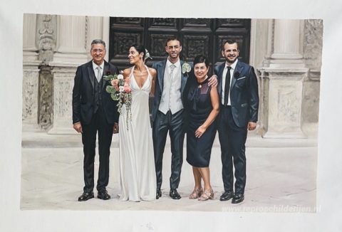 Schilderij in opdracht – foto van het voltooide schilderij