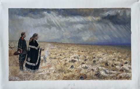 Schilderij in opdracht – foto van het voltooide schilderij