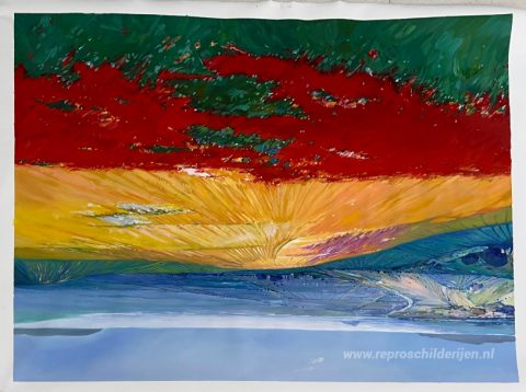 Schilderij in opdracht – foto van het voltooide schilderij