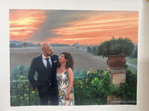 Schilderij in opdracht – foto van het voltooide schilderij