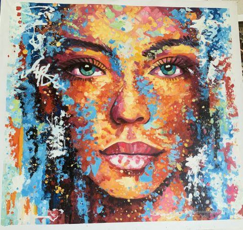 Schilderij in opdracht – foto van het voltooide schilderij
