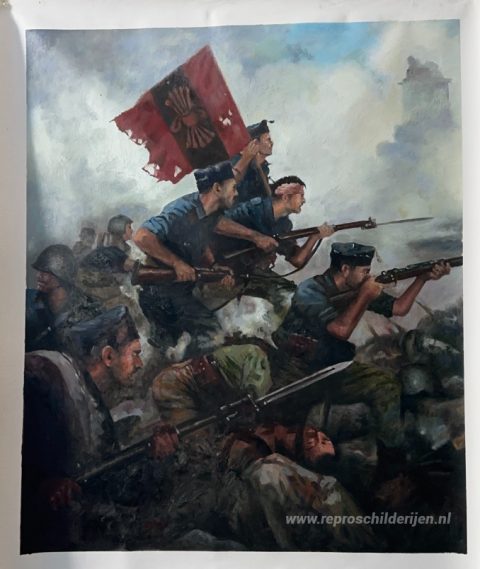 Schilderij in opdracht – foto van het voltooide schilderij