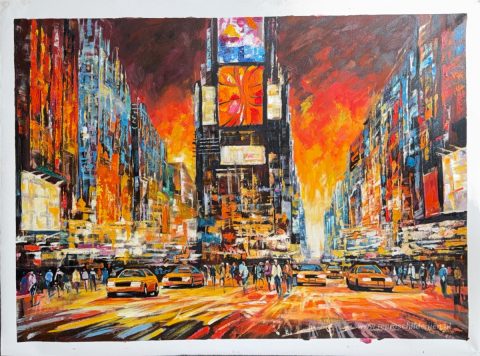Schilderij in opdracht – foto van het voltooide schilderij