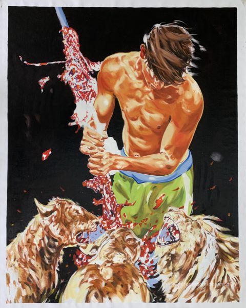 Schilderij in opdracht – foto van het voltooide schilderij