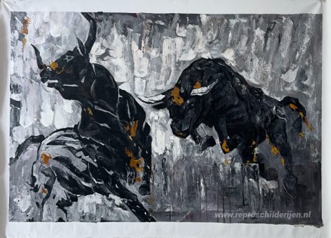 Schilderij in opdracht – foto van het voltooide schilderij