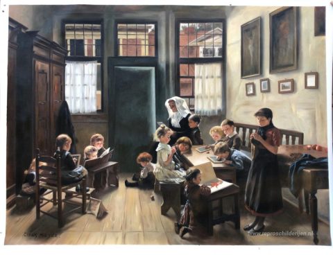 Schilderij in opdracht – foto van het voltooide schilderij