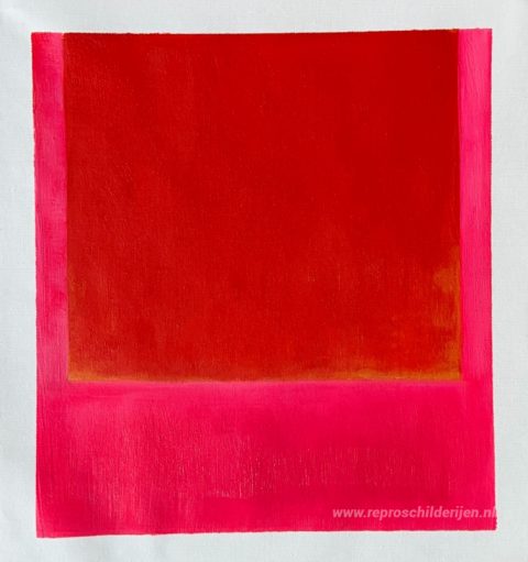 467/67 – met de hand geschilderde reproductie, foto van het voltooide schilderij