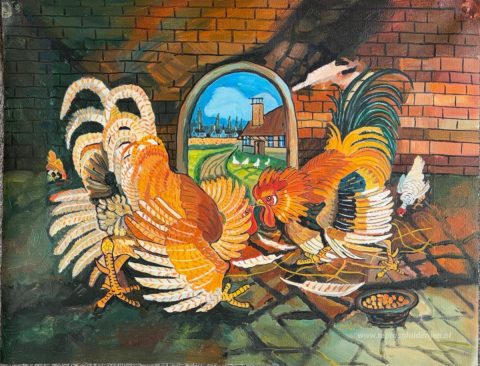 Schilderij in opdracht – foto van het voltooide schilderij