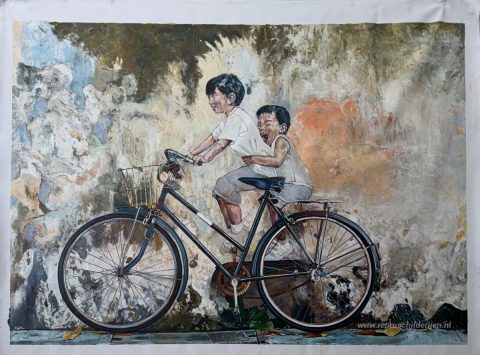 Schilderij in opdracht – foto van het voltooide schilderij