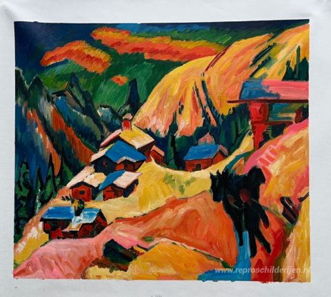 Schilderij in opdracht – foto van het voltooide schilderij