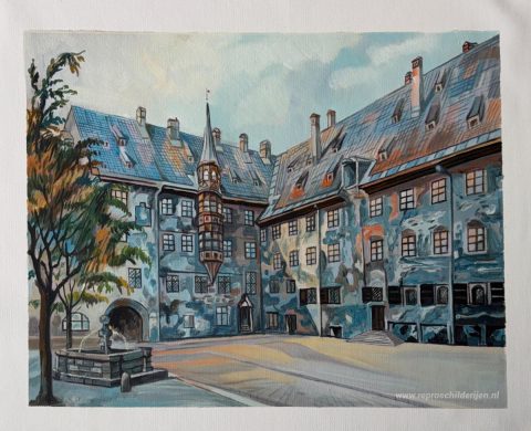 Schilderij in opdracht – foto van het voltooide schilderij